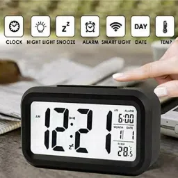 shop comfort Digital White Clock image 5