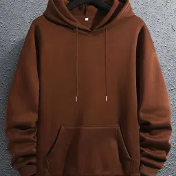 Men Full Sleeve Solid Hooded Sweatshirt-image-98