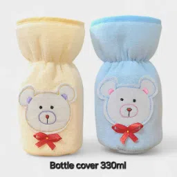 feeder cover 330ml , 100% cotton , with embroidered design ( pake of 2)-image-30