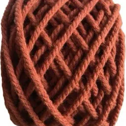 2MM Walnut Brown Color Twisted Cotton Rope of 50 Meter Walnut Brown-25