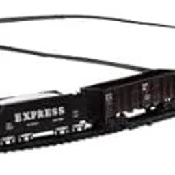 Toy Train with Tracks and 9 Goods carriages Make Sound & Light Battery Operated-24