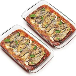 Glass Salad Bowl 1000 ml borosilicate glass serve rectangular bakeware and oven safe baking dish Disposable-16