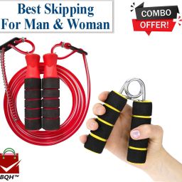 Jump Rope & Hand Grip for Exercise Gym Sports Fitness Adjustable Rope Fitness Accessory Kit Kit-image-53