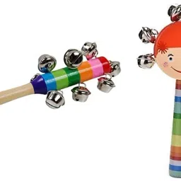 Baby Handle Jingle Bell Rattle Toys Pack of 2 Rattle-26
