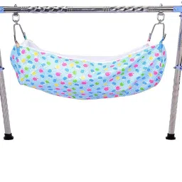 Baby Boy's and Girl's Portable Folding Swing Cradle,Ghodiyu/Parna/Baby jhula-5