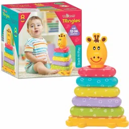 Giraffe Stacking Triangle Shape Ring Toy For Kids & Toddlers Age 12-36 Months +-picture-10