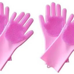 Magic Silicone Dish Washing Gloves, Silicon Cleaning Gloves Wet and Dry Glove-image-11