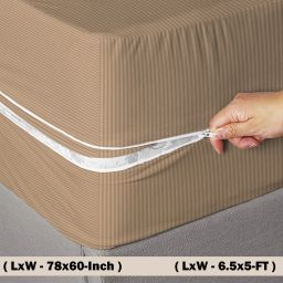 Zippered King Size Breathable Mattress Cover-image-45