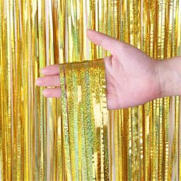 rp bazaar Solid Birthday Golden Foil Letters With 30 Pcs Balloons and 2 Pcs Golden Curtains Balloon image 5