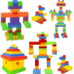 bya Building Blocks for Kids with Wheel Building Bricks Educational Game image 3