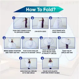 mstiyagarments Polyester Adults Washable Foldable Double Bed with Free Saviours Mosquito Net image 4