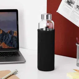 5 needs 500 ml Borosilicate Glass Water Bottle with Sleeve-picture-0
