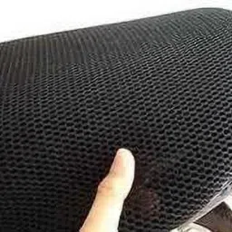 Free Size 3D Bike, Scooty/Scooter Seat Cover Breathable Mesh Net Cushion Black Single Scooty Bike Seat Cover Single Bike Seat Cover For Honda Jupiter, Maestro, Maestro Edge, Access, Access 125, Access SE, Gusto, Aviator-image-2