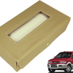 Basic-Beige Tissue Box Leatherette-412 Vehicle Tissue Dispenser-image-19