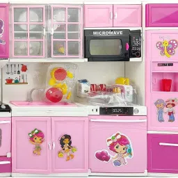 Musical & Light 2 Compartment Kitchen Set with Openable Doors and Accessories-image-20