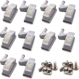 Urban Infotech 10 Pcs Sensor Hinge LED Light with Battery for Modern Kitchen Almirah Cabinet Smart Bulb-91