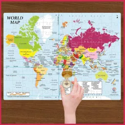 ratnas world map jigsaw for kids.let them explore the world and learn the facts image 4