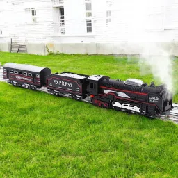 Smoking Electric Toy Train Set with Track | Sound & Lights, Battery Operated-26