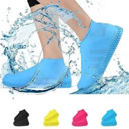 Waterproof Reusable Silicone Shoe Covers | Anti-Slip Foldable Rain Boots Cover Silicone Multicolor Boots Shoe Cover-image-53