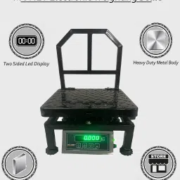 monet 150Kg MS/Iron Weighing MAchine,2 Days Battery Backup, Compact & Portable Weighing Scale image 3