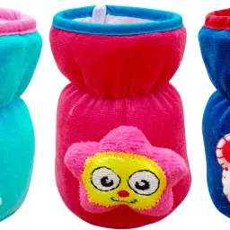 Bottle Cover for Feeders Soft Plush Stretchable Baby Feeding Bottle Cover with Easy to Hold Strap | Suitable for 60ml (Pack of 3)-9