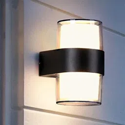 10W Waterproof Wall Lamp – Acrylic Round Up Down Fancy LED Light for Wall - Up & Down Wall Lamps - Outdoor Wall Lights for Elevation,Garden & Patio Lights - (Warm White) Post Light Outdoor Lamp-image-55