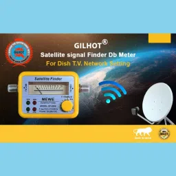 gilhot SF-9506 Satellite Signal Finder Db Meter for Full Hd Dish T.V Network Setting Non-magnetic Electronic Level image 5
