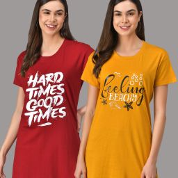 Pack of 2 Women Nightshirts-image-2