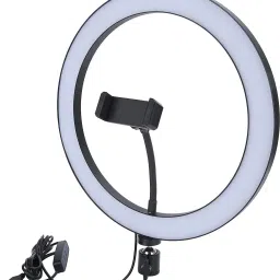 Gentle e kart ® 10 Inch Selfie Ring Light, 3 Lights Color USB Adjustable LED Ring Light Cell Phone Holder for YouTube Video and Live Makeup Photography 3600 lx Camera LED Light-25