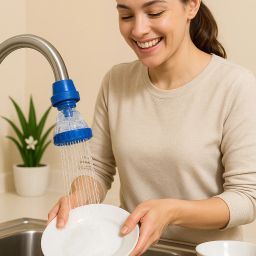 Water Filter Tap Shower Sprinkler head Kitchen & Bathroom Tap Plastic Shower Faucet Shower Rise-24