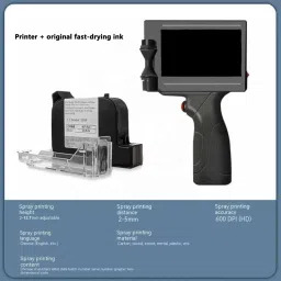InkWell Smart Handheld Inkjet Printer 12.7 MM With Fast Dry ink and Multi Language Multi-function Monochrome Inkjet Printer image 2