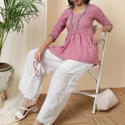 Women Printed Viscose Rayon Straight Kurta-image-93