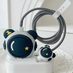 iWishKart Silicone Press Stud Headphone Case For Compatible with Apple 20W Adapter-image-9