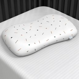 Contour Shaped Memory Foam Soft Bed Baby Pillow for Kids for Extra Neck Support Memory Foam Geometric Baby Pillow Pack of 1-image-23