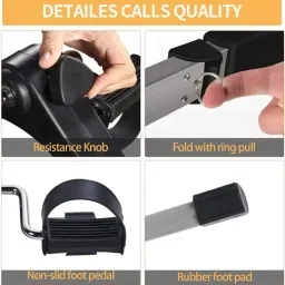 prefacto Digital Pedal Machine With Adjustable Resistance LCD Display For Leg And Arm Mini Pedal Exerciser Cycle image 2
