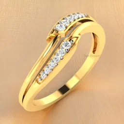 Diamond Crossover Ring for Women Sterling Silver Ring-image-28