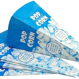 Movie Themed Paper Popcorn Tubs, Cone Shape Popcorn Cups for Birthday Party Printed Party Cone-62