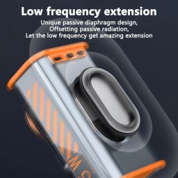 WOOS Transparent Wireless Bluetooth Speaker LED Lights Stereo Sound TWS Speakers 6 W Bluetooth Speaker image 3