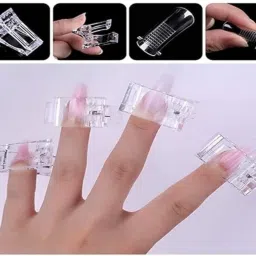 10 PC Poly Gel Quick Building Nail Tip Clip Plastic Finger Extension Transparent-image-10