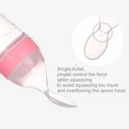 onisha Baby Spoon Feeding Bottle With Fruit Teether for feeding Teether BPA Free - Silicone image 3