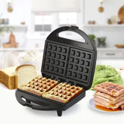Kitchenette collection Super Club Ultra Waffle Maker|Stainless steel Body|Black Waffle Maker-picture-20