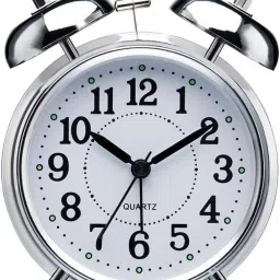 Analog Silver Clock-1