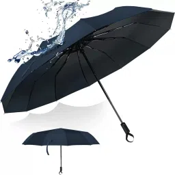 Auto Open And 3 Fold Umbrella For Protection Against Rain Sun&UV Rays with cover Umbrella-image-2