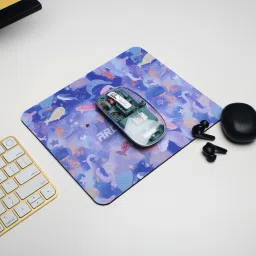 ARCTIC FOX Non-Slip Rubber Base Mouse Pad for Desktop and Laptop Mousepad (Blotch & Trawi) Mousepad image 5