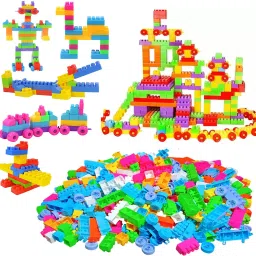 Building Block Toy for Kids Smart Activity Fun & Learning Train Blocks 100 Pcs-11