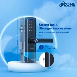 SPEEDY WiFi Enabled Smart Door Lock for Main Door with 5 in 1 Access | Biometric, 2 Emergency Keys | (No Extra Gateway Required) | 2-year Warranty & Free Installation by brand Smart Door Lock image 2