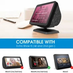 Verilux Base Stand for Echo Show 8 1st /2nd Gen Desktop Holder for Amazon Echo Show 8 Mobile Holder image 3