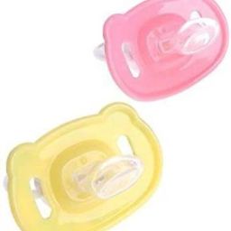Non-Toxic BPA-Free Silicone Safe and Flexible Soft Nipple Baby Pacifier - Pack of 2- VN71 Soother-image-90
