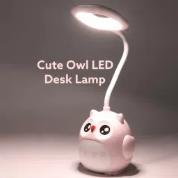 wishkey Cartoon Owl-Shape USB Rechargeable LED Desk Lamp with Adjustable Brightness Mode Study Lamp image 2