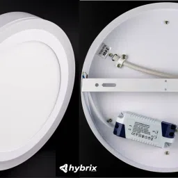 hybrix LED Wall/Ceiling Surface Light 9 Watt (6+3) Dual 3D Light Color Pinj+White, 3 Surface Ceiling Light Ceiling Lamp image 4